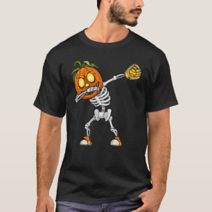 Camiseta Dabbing Skeleton Softball Player Catcher Pitcher H