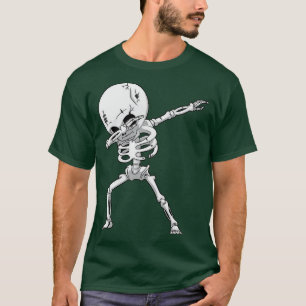 Camiseta Dabbing Skeleton T Halloween Costume divertida Sca