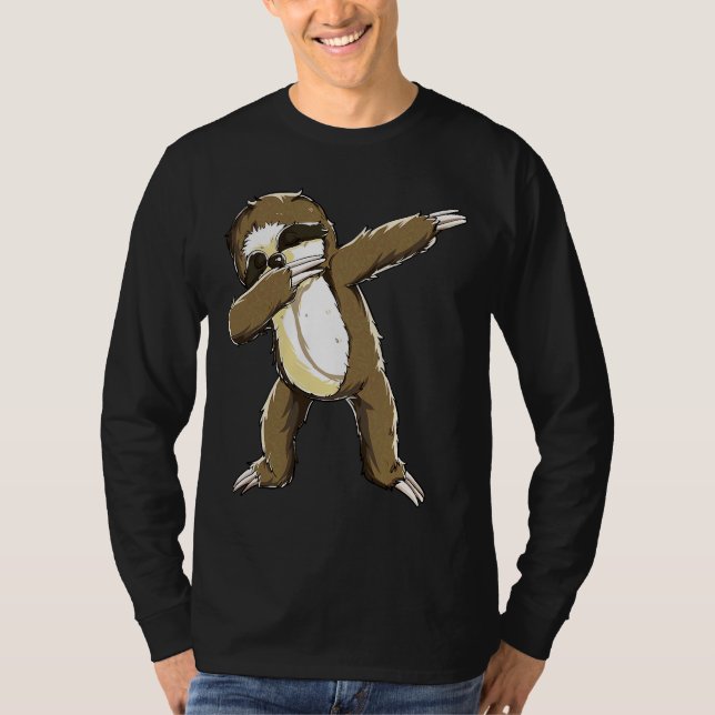Camiseta Dabbing Sloth Funny Lazy Sloth Dab (Anverso)