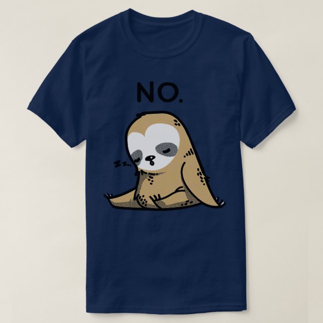 Camiseta Dabbing Sloth NO (Diseño del anverso)