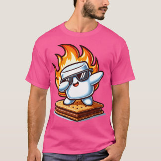 Camiseta Dabbing Smore Marshmallow Dab Dance Camping C