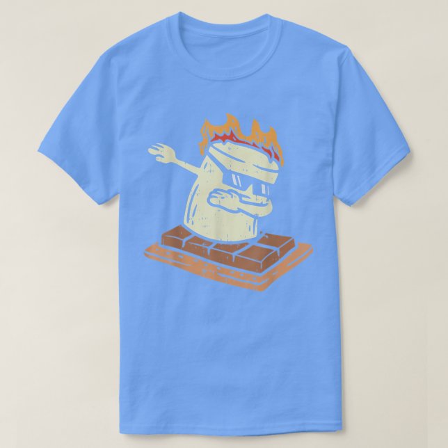 Camiseta Dabbing Smore Marshmallow Dab Dance Camping C (Diseño del anverso)