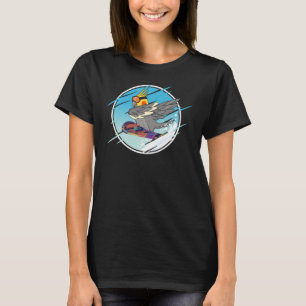 Camiseta Dabbing Snowboard Parrot I Cockatiel