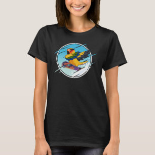 Camiseta Dabbing Snowboard Parrot I Sun Conure