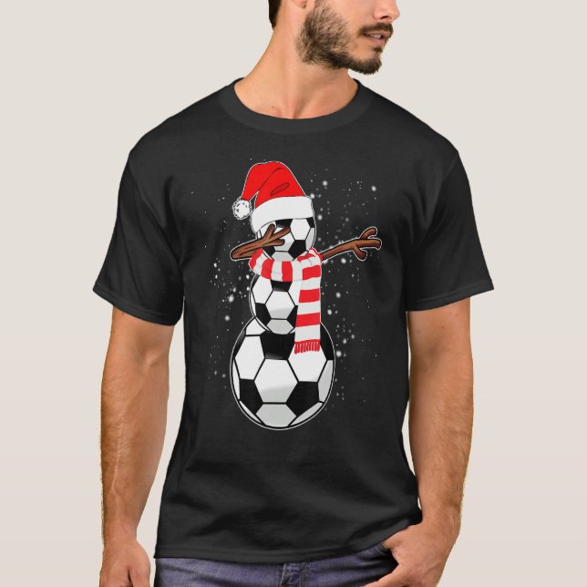 Camiseta Dabbing Snowman Soccer (Anverso)