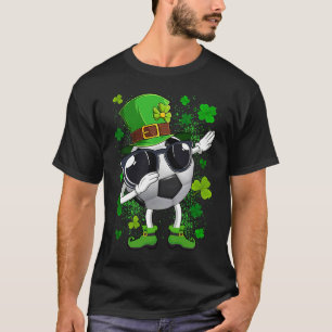 Camiseta Dabbing Soccer Ball Leprechaun Saint Patrick's Day