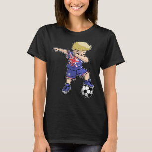 Camiseta Dabbing Soccer Boy Australia Niños australianos pi