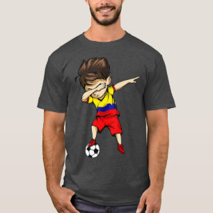 Camiseta Dabbing Soccer Boy Colombia Pies Colombianos