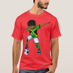 Camiseta Dabbing Soccer Boy Jamaica - Fútbol Gif jamaiquino