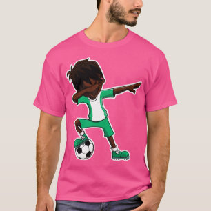 Camiseta Dabbing Soccer Boy Nigeria Bandera nigeriana Jerse