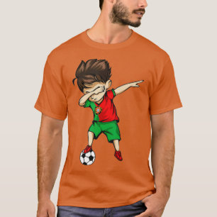 Camiseta Dabbing Soccer Boy Portugal Pescado Portugués