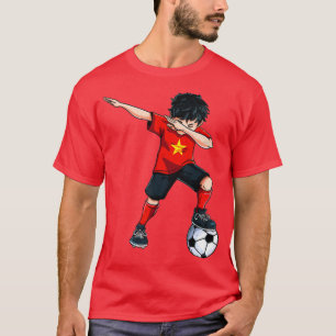 Camiseta Dabbing Soccer Boy Vietnam Gif vietnamita de fútbo