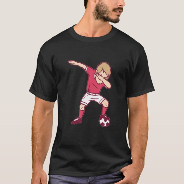 Camiseta Dabbing Soccer Player Boys Men Funny Dab Da (Anverso)