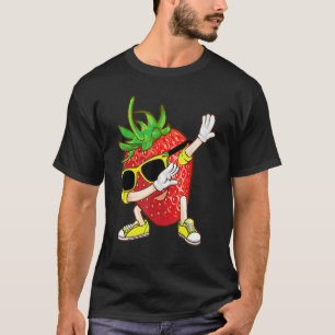 Camiseta Dabbing Strawberry Funny Love Dancer Sweet for