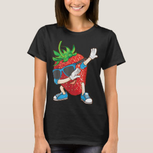 Camiseta Dabbing Strawberry Funny Love Dancer Sweet for