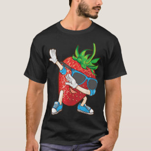Camiseta Dabbing Strawberry Funny Love Dancer Sweet for
