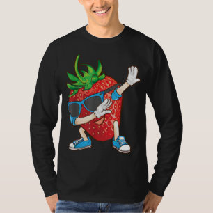 Camiseta Dabbing Strawberry Funny Love Dancer Sweet for