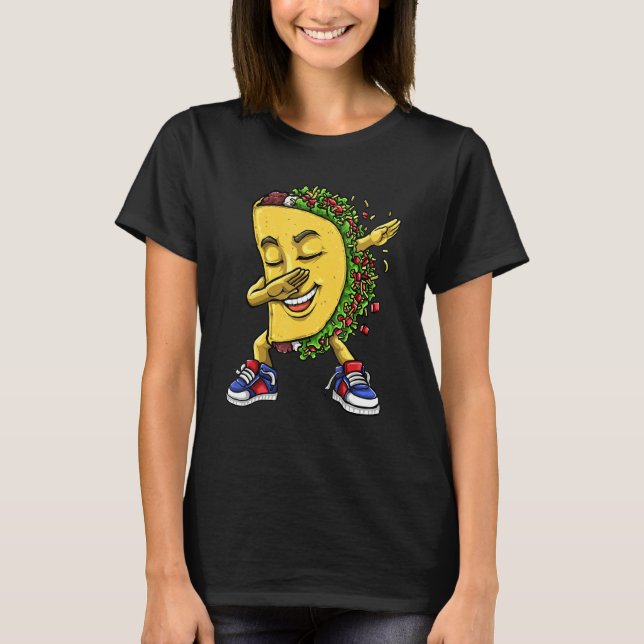 Camiseta Dabbing Taco Cinco De Mayo Comida Mexicana (Anverso)