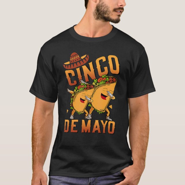 Camiseta Dabbing Taco Cinco de Mayo Dab (Anverso)