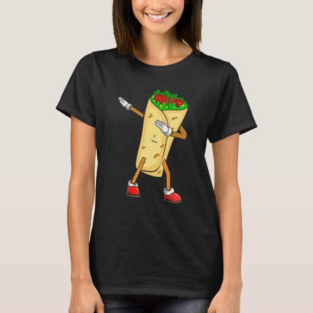 Camiseta Dabbing Taco Cinco De Mayo Funny Comida Mexicana (Anverso)