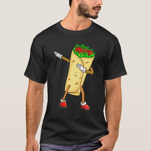Camiseta Dabbing Taco Cinco De Mayo Funny Comida Mexicana (Anverso)