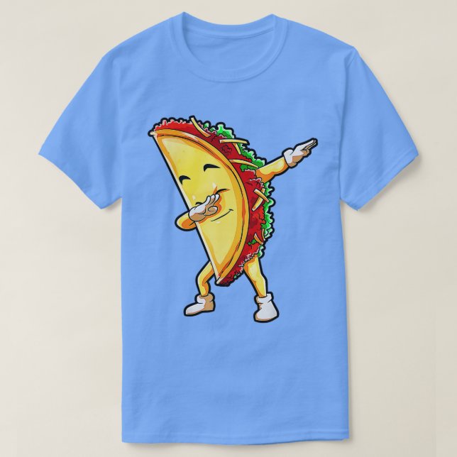 Camiseta Dabbing Taco Cinco de Mayo Niños divertidos mexica (Diseño del anverso)