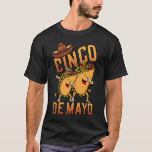 Camiseta Dabbing Taco Cinco De Mayo Niños Graciosos Mexican