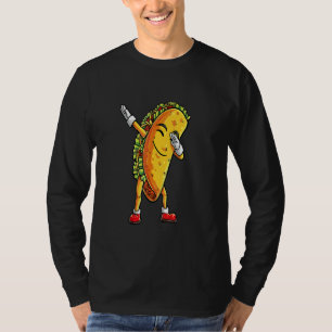 Camiseta Dabbing Taco Cinco De Mayo Niños Mexicanos Comida