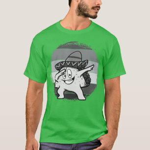 Camiseta Dabbing Taco Funny Mexicano para Hombres Cinco de