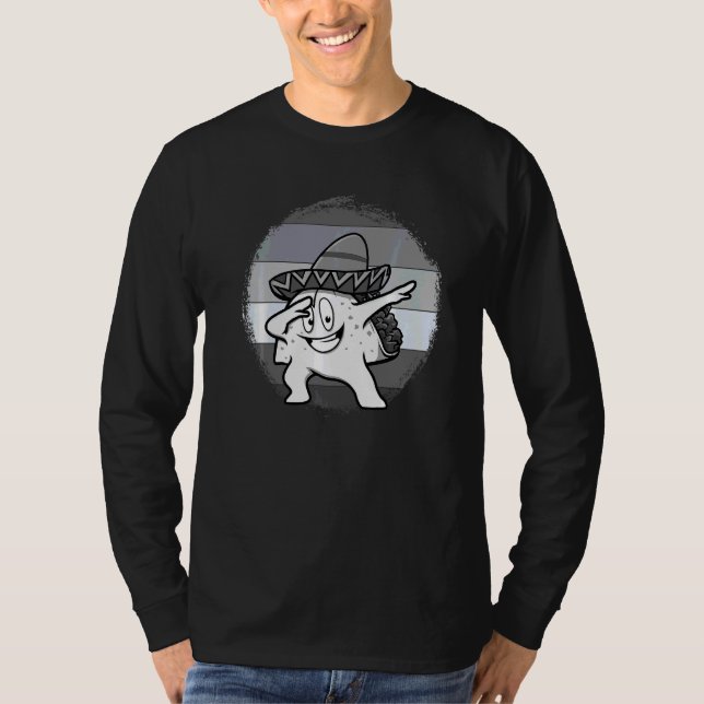 Camiseta Dabbing Taco Funny Mexicano Para Hombres Mujeres C (Anverso)