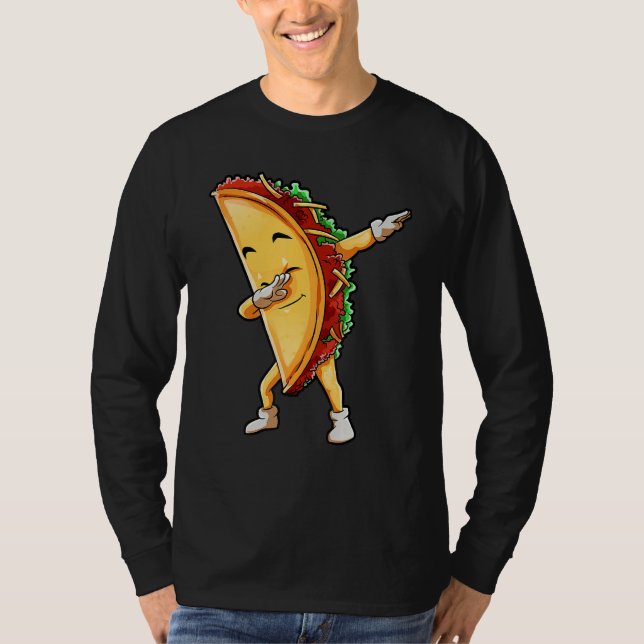 Camiseta Dabbing Taco Ideas Cinco De Mayo Mexicano Para La  (Anverso)