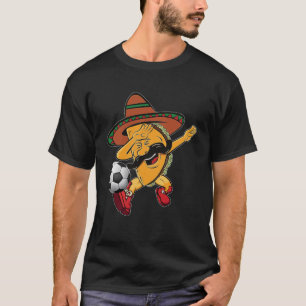 Camiseta Dabbing Taco Soccer Ball Sports Lover Cinco