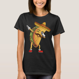 Camiseta Dabbing Taco Sombrero Fiesta de comida mexicana di