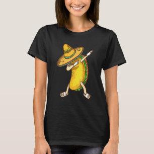 Camiseta Dabbing Taco Sombrero Taco Cinco De Mayo Addictos