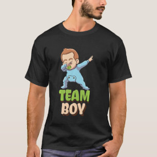 Camiseta Dabbing Team Boy Pregancy Invitación Género Rev
