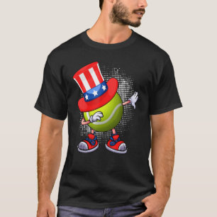 Camiseta Dabbing Tennis Ball Tío Sam Gorra Bandera American