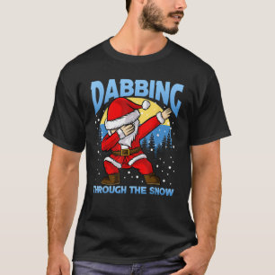 Camiseta Dabbing Through the Snow Santa Claus Dance Christm