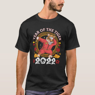 Camiseta Dabbing Tiger Year Of The Tiger Feliz New Chinese