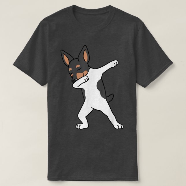 Camiseta Dabbing Toy Para Terrier Dab Dance Dog (Diseño del anverso)