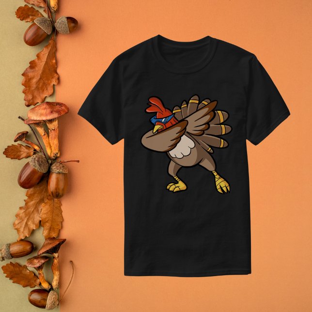 Camiseta Dabbing Turkey Thankending (Subido por el creador)