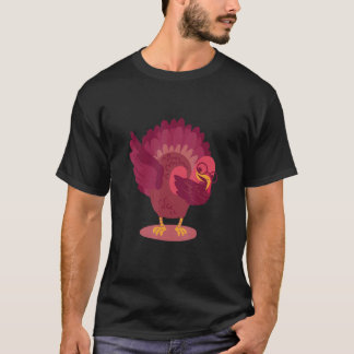 Camiseta Dabbing Turkey Thanksgiving Day Boys Girls Dab 20