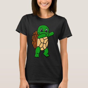 Camiseta Dabbing Turtle Dab Dance Funny Tortoise Reptile Pu