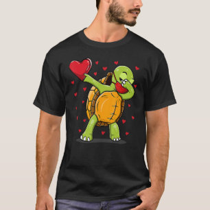 Camiseta Dabbing Turtle Face Mask Dab Dance Valentine