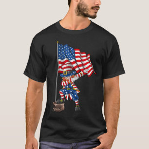 Camiseta Dabbing Uncle Sam 4 De Julio Bandera Estadounidens