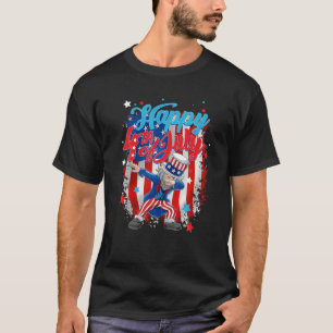 Camiseta Dabbing Uncle Sam - Feliz 4 De Julio