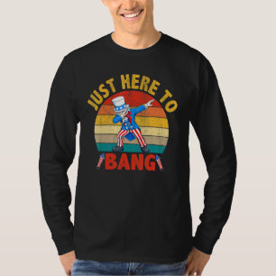 Camiseta Dabbing Uncle Sam Im Justo Aquí Al Bang 4 De Julio