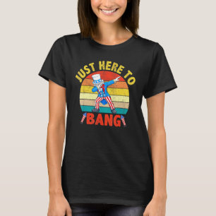 Camiseta Dabbing Uncle Sam Im Justo Aquí Al Bang 4 De Julio
