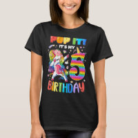 Dabbing Unicorn 5 años de edad 5º cumpleaños Pop I