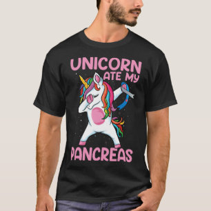 Camiseta Dabbing Unicorn Ataque mi páncreas tipo 1 Diabetes