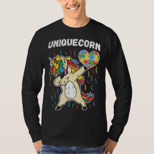Camiseta Dabbing Unicorn Autism Awareness Dab Dance Autisti